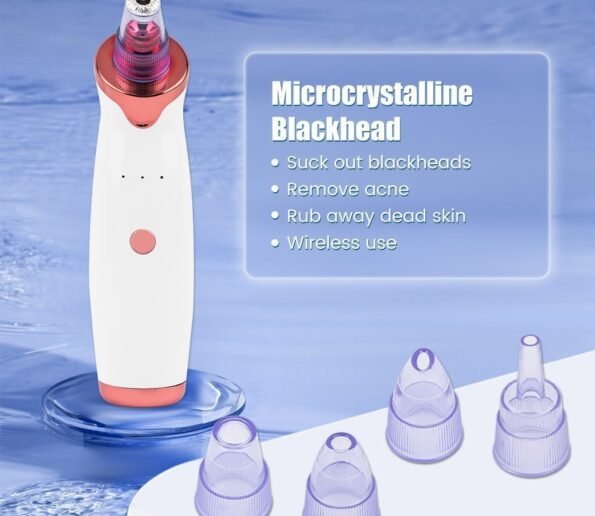 Blackhead Remover Pore Cleaner Vacuum Suction Acne Remover Pimple Black Dot Removal Facial Cleaning Beauty Tools 595x516