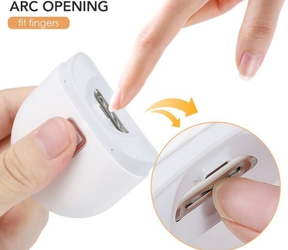 Electric Automatic Nail Clippers With Light Trimmer Nail Cutter Manicure For Baby Care Scissor Pet Nail 2 595x516