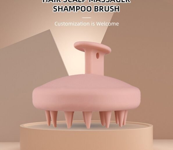LOHAS 100 Silicone Sclap Massage Brush Biodegradable Shampoo Brush Hair Scalp Massager for Hair Growth 2 595x516